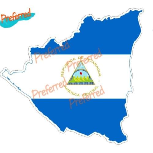 Sticker Car Moto Map Flag Vinyl Outside Wall Decal Macbbook Nicaragua Die cutting