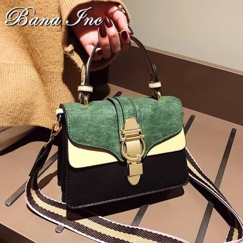 2021 New Style Mini Handbag Ladies Fashion Small Bag Simple Style Shoulder Bag Retro Wide Shoulder Strap Messenger Bag Wallet