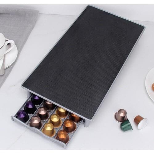Coffee Capsule Organizer Storage Stand Practical Coffee Drawers Capsules Holder For Nespresso Coffee Capsule Shelves Iron Rack
