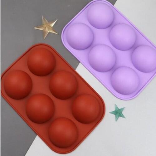 Semicircle Silicone Cake Mould Jelly Pudding Mould, Round Cake Decorated Chocolate Mould