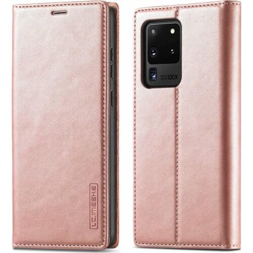 S21 S20 S10 S9 S8 Plus Case For Samsung S21 Ultra Case Super Magnetic Flip Wallet Cover On Samsung Galaxy S20 FE 5G Case Leather