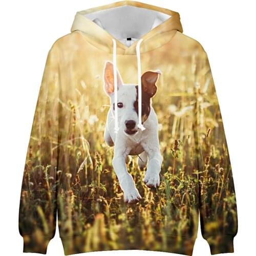 New Fashion 3D Lovely Dog Hoodies Men Women Sweatshirts Autumn Long Sleeve Casual Streetwear Funny Animal Boys Girls Pullovers