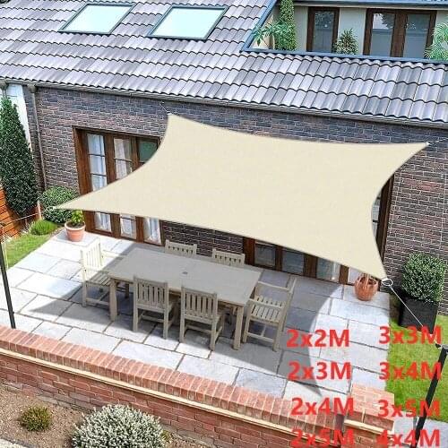 Waterproof garden awning, 300D, square, gray, rectangular, awning for terrace, swimming, camping, hiking, surfing
