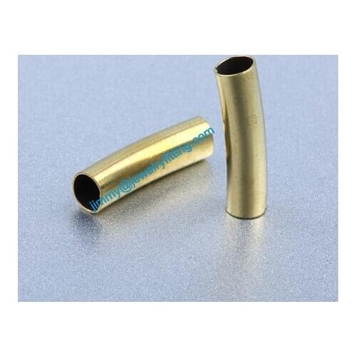 Jewelry findings Raw Brass matel spacer tube beads Pave tube beads tube Bar 4*15*0.18mm