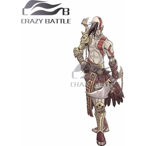Crazy Battle 13 x 5.3.cm for Greek God of War Funny Car Stickers Decals Laptop Refrigerator Cute Windshield Motorcycle Decor