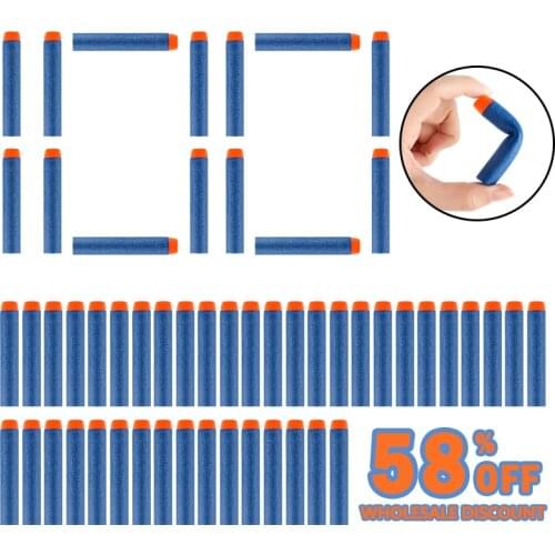100PCS Refill Darts For Nerf Solid Hard Head 7.2cm Bullets for Nerf Accessories Toy Gun Ammo for Nerf Series Blasters for Boys