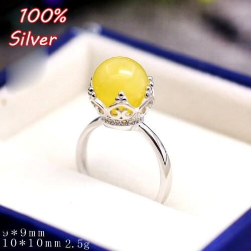 925 Sterling Silver Color Adjustable Crown Ring Blanks 9MM 10MM Cabochon Rings Settings Findings