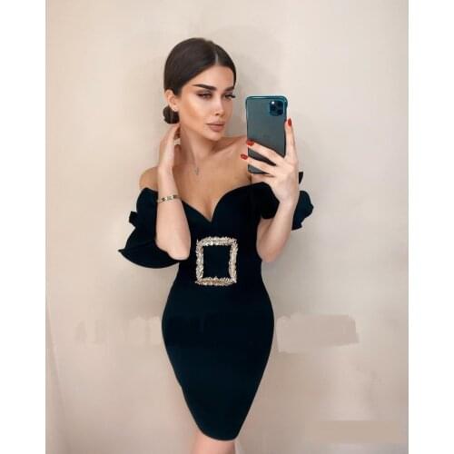 2021 Women Ruffles Sexy Deep V-Neck Mental Belt Bandage Dress Party Evening Mini Dress Sleeveless Bodycon Celebrity Vestidos Hot