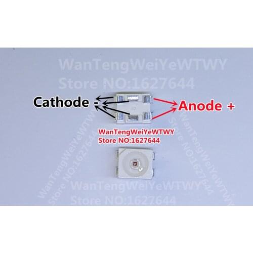 200PCS Avago Middle Power Automotive LED 3528 0.5W Amber ASMC-QAB2-TAC0E Automotive Application