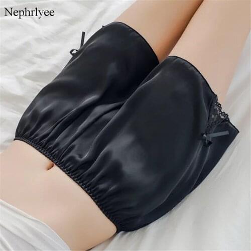 2021 New Fashion Safety Short Pants Women Lace Underwear Satin Short Tights Seamless Female Safe Shorts Sexy Lingerie SHT069