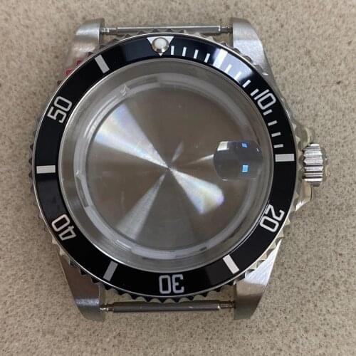 40MM Watch Case with Sapphire Mirror for Miyota 8215 8205 8200 for Mingzhu 2813 3804 Watch Movement Repair Part
