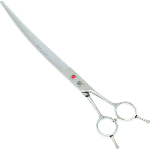 9.0 Inch Big Professional Pet Grooming Scissors High Quality Cat Dog Cutting Shears Straight Curved Tesoura for Animal LZS0506