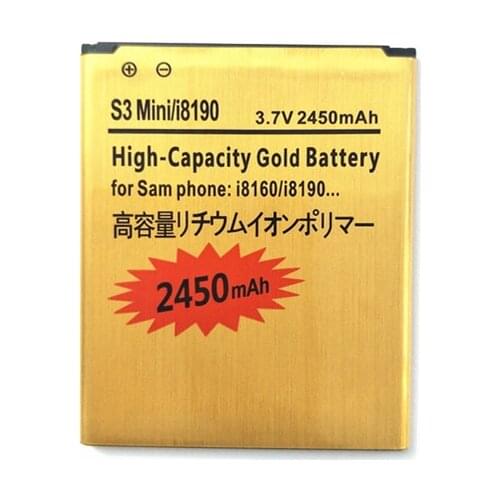 AZK Battery Gold EB425161LU for Samsung Galaxy S3 Mini Battery i8190 i699 Ace 2 i8160 S7562 S7568 i8190N i739 S7560 S7580