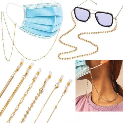 Anti-Lost Reading Glasses Sunglasses Mask Chains for Women Eyeglasses Lanyard Strap Gold Chain on the Neck Spectacles Jewelry