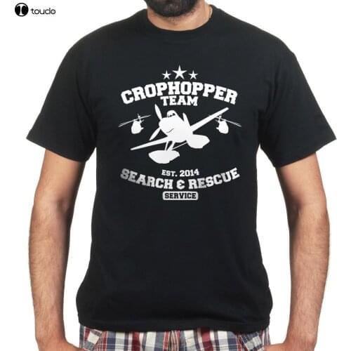 2019 Newest Fashion Crophopper Fire and Rescue Plane Team T-shirt O-Neck Hipster Tshirts