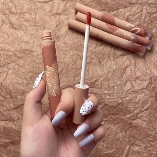 Lipstick Lip Mud Velvet Matte Matte Lip Glaze Liquid Lipstick Waterproof Moisturizing ​Lip Makeup Cosmetic TSLM1