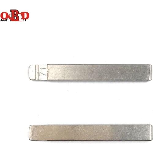 HKOBDII 10 pcs/lot Metal Blank Uncut Flip KD900 Remote Key Blade Type 71# for Buick for Cruze NO. 71 Blade