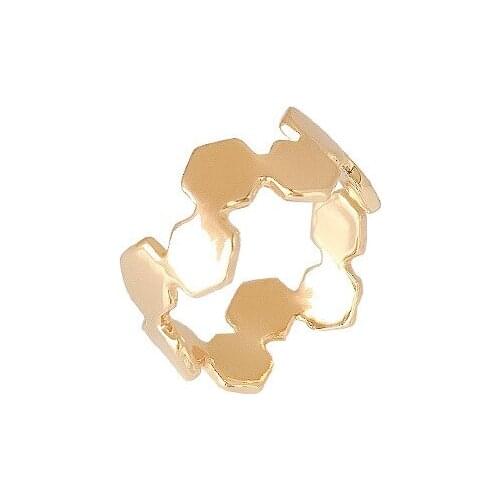 Korean Dongdaemun Multi-Layer Texture Metal Ring Ins Fashion Ring Female Fashion Temperament Personal Influencer Open Ring