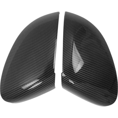 Carbon Fiber Rearview Side Glass Mirror Cover Trim Frame Side Mirror Caps for Golf 8 MK8 2020 2021