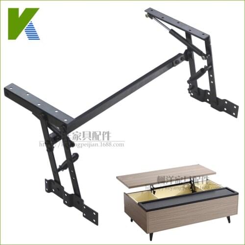 Multifunctional Lifting Storage Coffee Table Hardware Folding Bracket Accessories, Coffee Table Lifter with Buffer Damping
