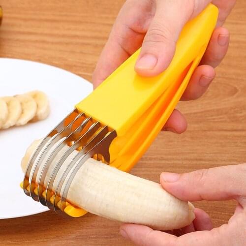 Fruit Cutter Yellow Banana Slicer Green Cut Sausage Multi Slicer Salad Ham Kitchen gadgets and Accessories Vegetable tools items