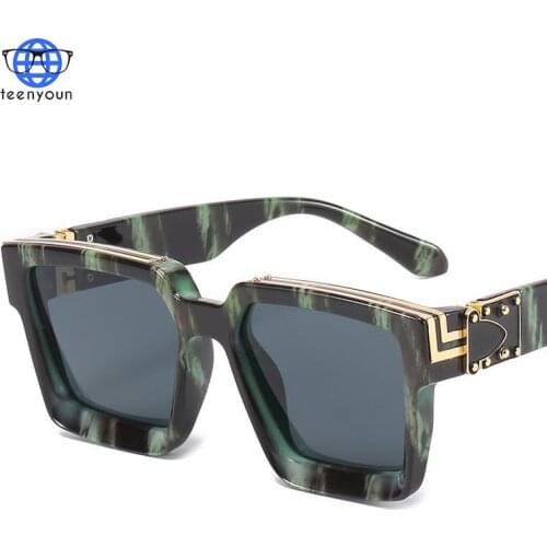 TEENYOUN 2021 Vintage Square Sunglasses Women Luxury Brand Driving Sun Glasses For Women Fashion