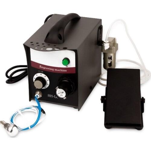 Pneumatic Engraving Machine 110/220V Desktop Single Head Engraving Machine Jewelry Tool Equipment 60W LK