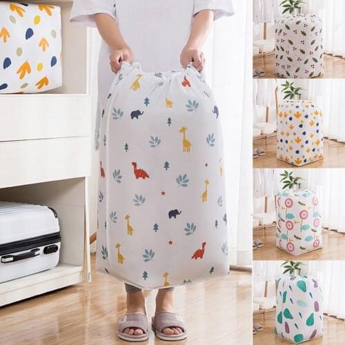 70*32CM Portable Clothes Storage Bag Organizer Folding Closet Organizer Print Clothes Blanket Quilt Organizer Stroage Bag Pouch