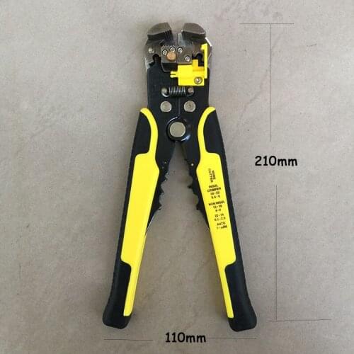 Self-adjusting Automatic Wire Stripping Tool Cable Stripper for Industry 10-24 AWG Stranded Wire Cutting Crimper