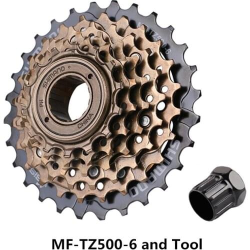 SHlMAN0 volante de inercia de bicicleta, MF-TZ500-6 / TZ20 6S tarjeta rueda libre 14-28T para MTB bici de carretera Actualizació