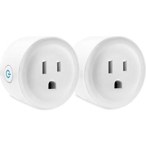 Free ship 2PCS Local Voice Plug Smart Plug WiFi Socket with Tuya App With Alexa Google Assistant Support Timing Function