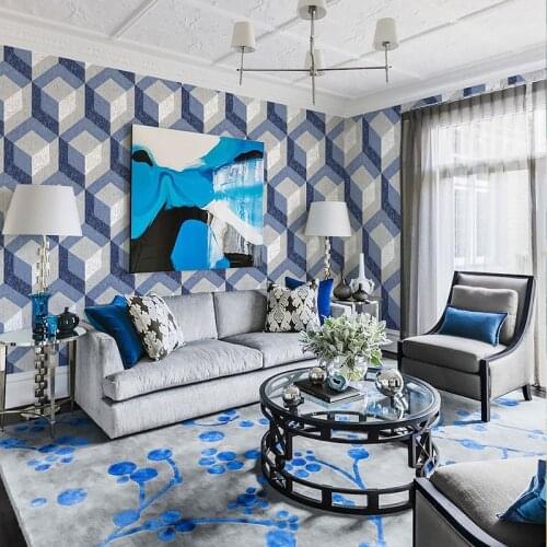 Modern Personazlied Wall papers Home Decor Geometric 3D Wallpaper Roll for Bedroom Living Room Walls,Papel Mural contact paper