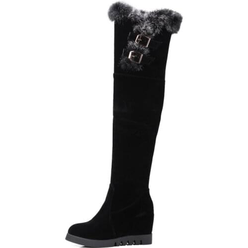 Big Size 9 10 11 12 thigh high boots knee high boots over the knee boots women ladies boots shoes woman winter boots women