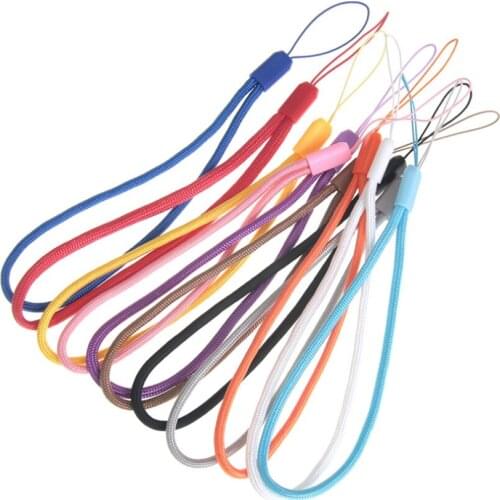 Colorful Mobile Phone Straps Nylon Hand Wrist Strap Lanyard String for Selfie Stick USB Key ID Card Badge Holder DIY Hang Rope