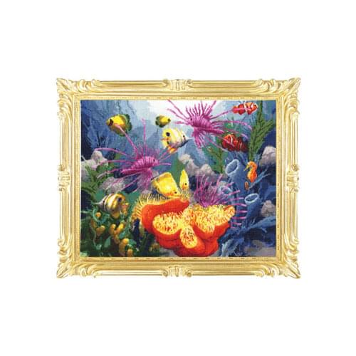 Gold Collection Popular Counted Cross Stitch Kit Maldives Under Marine Sea Submarine World Underwater Fish Paradise