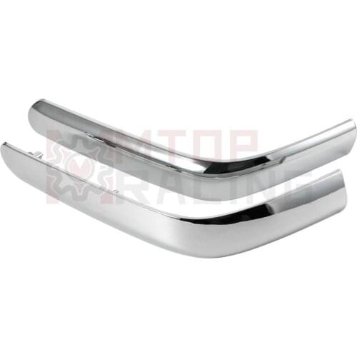 1 Pair Trunk Saddlebag Side Fairing Trim Molding Strips For Honda Goldwing GL1800 2001 2002 2003 2004 2005 2006 ABS Chrome