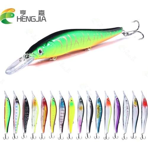 16PCS 13.5cm 15.6g Minnow Fishing Lure Artificial Bait 3D Eyes Fishing Wobblers Pike Carp Bait Crankbaits Fishing Tackle Diving