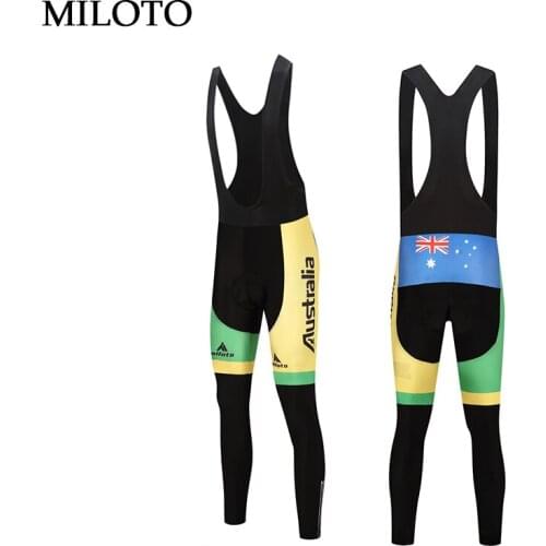 Australia Pants MILOTO Men Cycling Pants Long Pants Spring&Autumn Quick Dry Anti-sweat Breathable Padded Sportswear Trousers