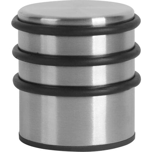 HLZS-Stainless Steel Door Stopper, Household Anti-Collision Door Stop, Perforation-Free Silent Door Stop