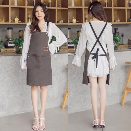 Canvas apron custom logo printing customized waist home