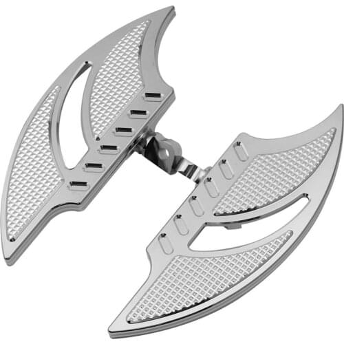 Chrome Motorcycle Floorboards Foot Pegs Footrest Pedals For Harley Touring Electra Glide Road King Dyna Sportster XL 883 1200