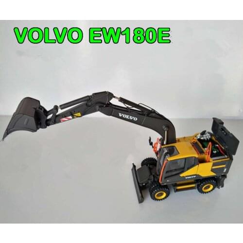 Collectible Diecast Toy Model Gift MOTORART 1:50 Scale VOLVO EW180E Wheeled Excavator Engineering Machinery For Decoration