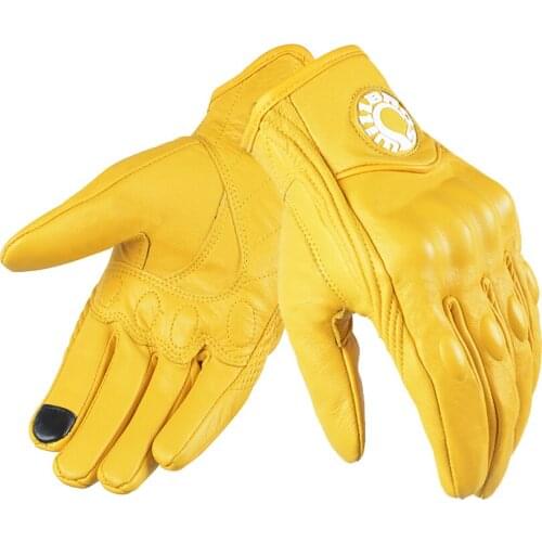 Moto gp Racing Genuine Leather Motorcycle Gloves Moto Protective Gears Motocross Gloves gift