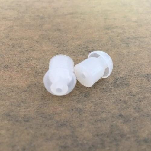 Wholesale 100PCS replacement Silicone Earbud ear tips for baofeng two way radio acoustic tube earphone earpiece air tube headset
