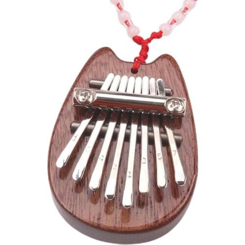 1pc Portable Mini Kalimba Finger Thumb Piano Good Sound Musical Instrument Display Mold Good Gift For Music Beginners And Kids