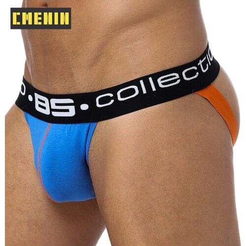 CMENIN BS Stripe Modal Sexy Men Underwear Thongs Mens Jockstrap Popular Thongs and G Strings CMENIN Low Waist Innerwear BS007