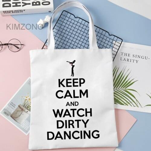 Dirty Dancing shopping bag shopping bolsas de tela bolsa grocery bag reciclaje ecobag sacolas