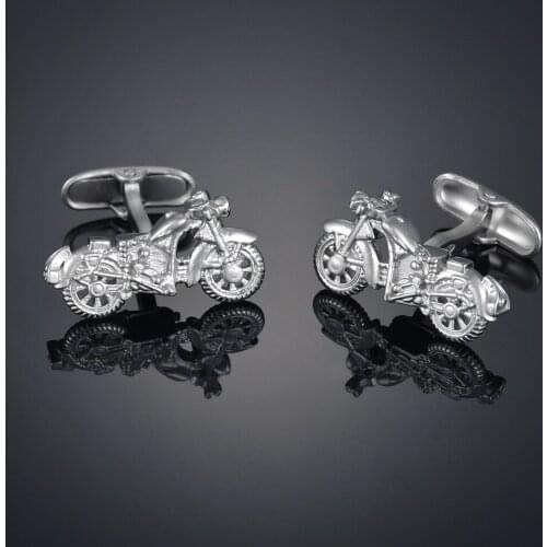 Novelty Copper Motor Bike Design 3D Motorcycle Cufflinks for Mens High Quality Business Shirt Cuff Bottons Wedding Cufflinks