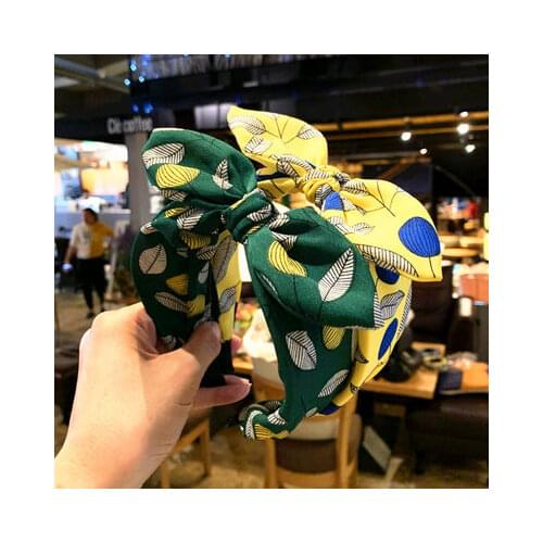 2021 NEW High Quality Big Bow Womens Simple Wide-brimmed Hairpin Satin Western Style Headband Headwear Wholesale/ Drop Shipping