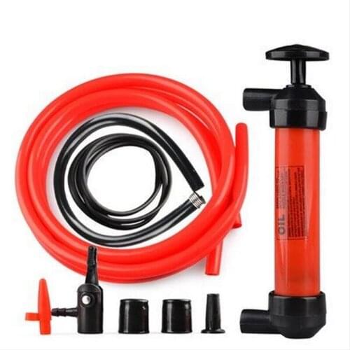 1Pcs Portable Manual Oil Pump Hand Siphon Tube Car Hose Liquid Gas Transfer Sucker Suction High Quality Inflatable Pump